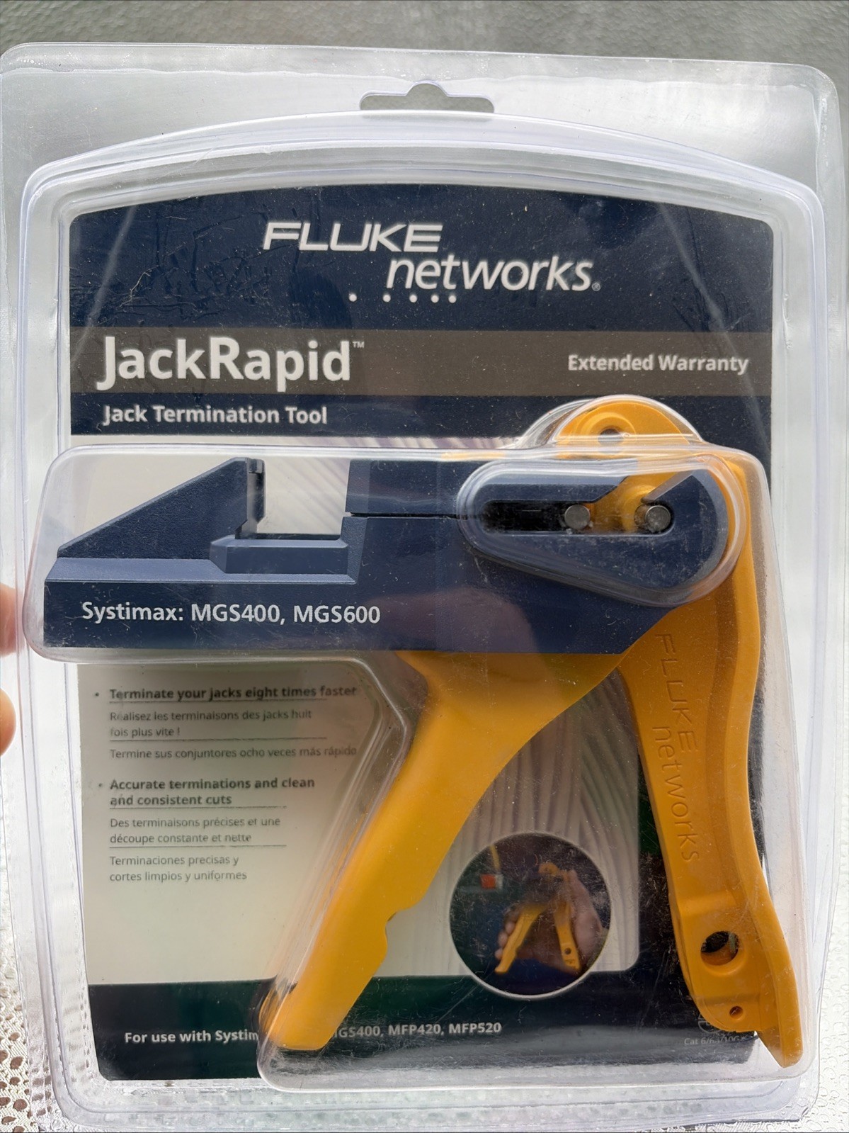 Fluke Networks JackRapid Jack Termination Tool MGS400 MGS600 NEW SEALED