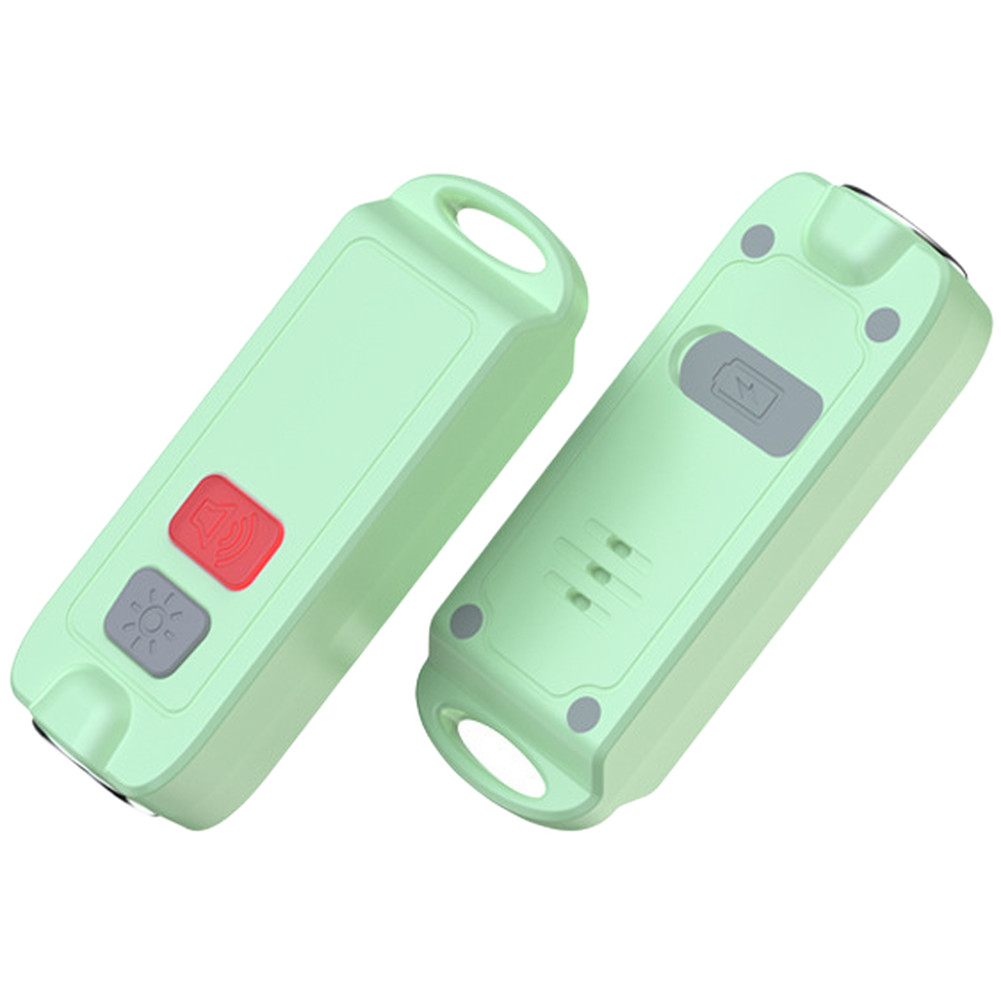 Compact 130dB Personal Safety Alarm Keychain with Strobe LED for Keys Bags