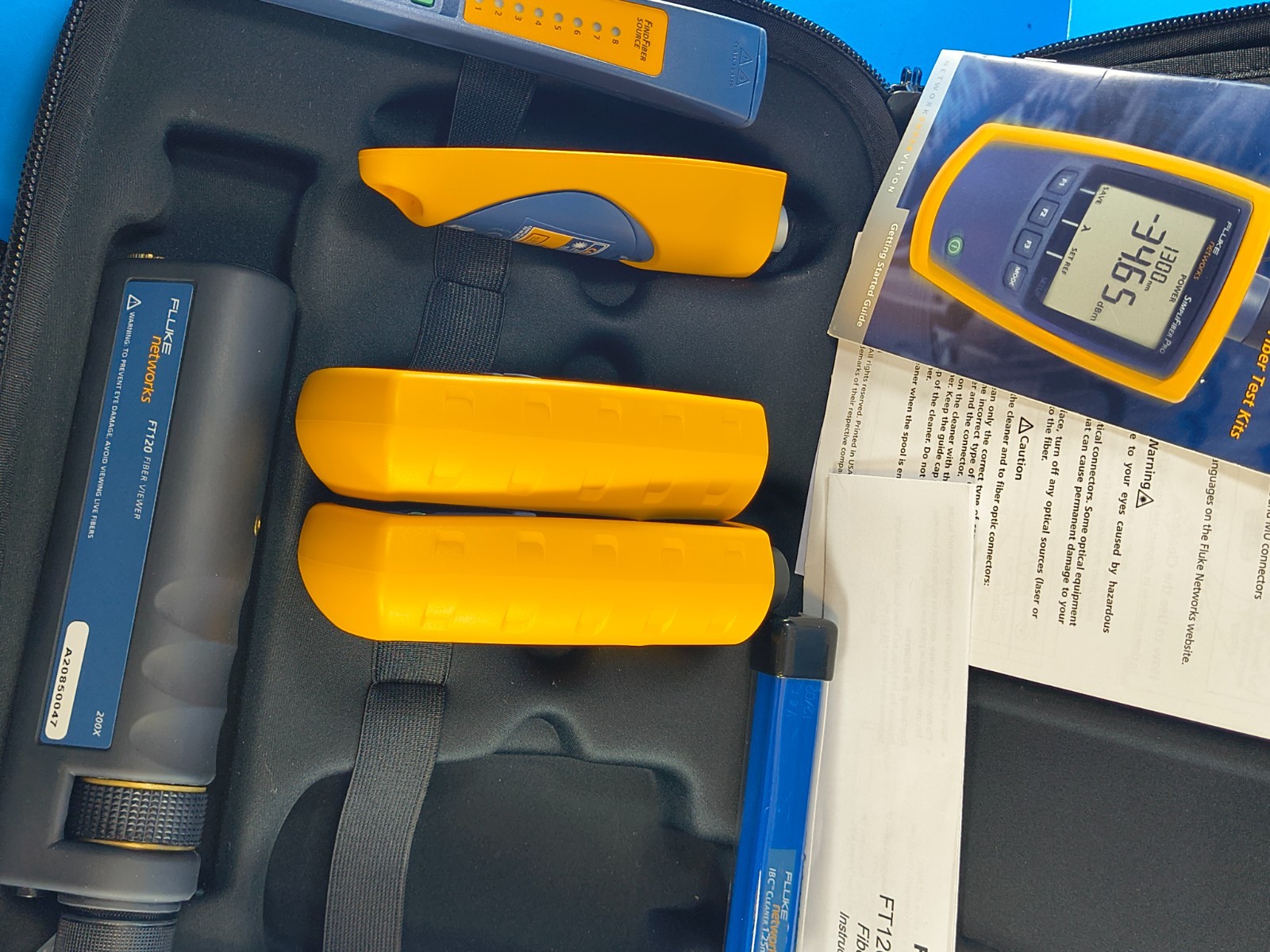 Fluke Networks FTK1300 Simplifiber Pro Fiber Optic Optical Test Kit