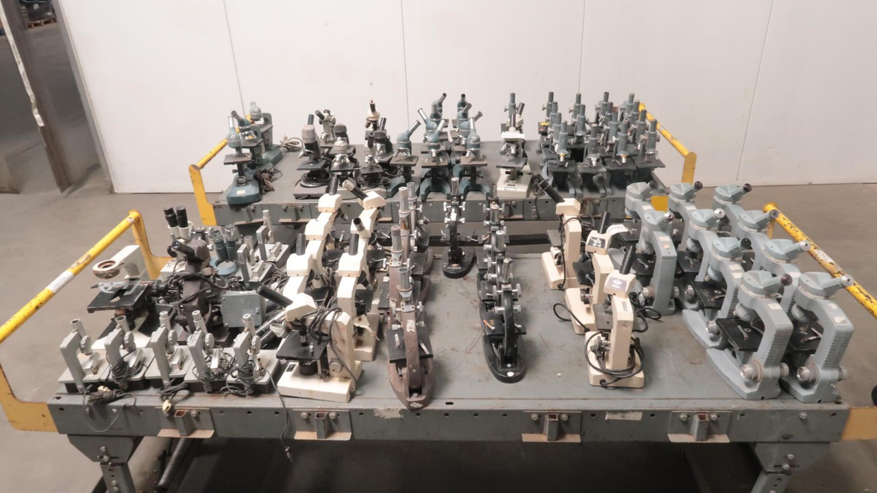 LOT OF 80 MIXED LABORATORY MICROSCOPES T153376
