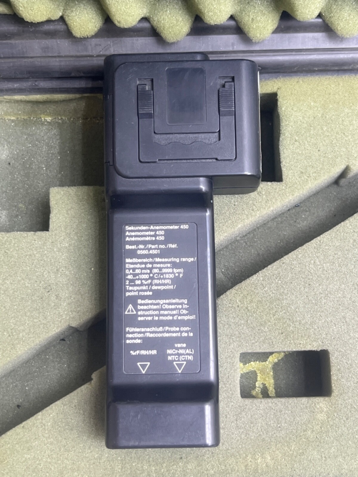 testo 450 Second - Anemometer Meter Temperature and Humidity Probe