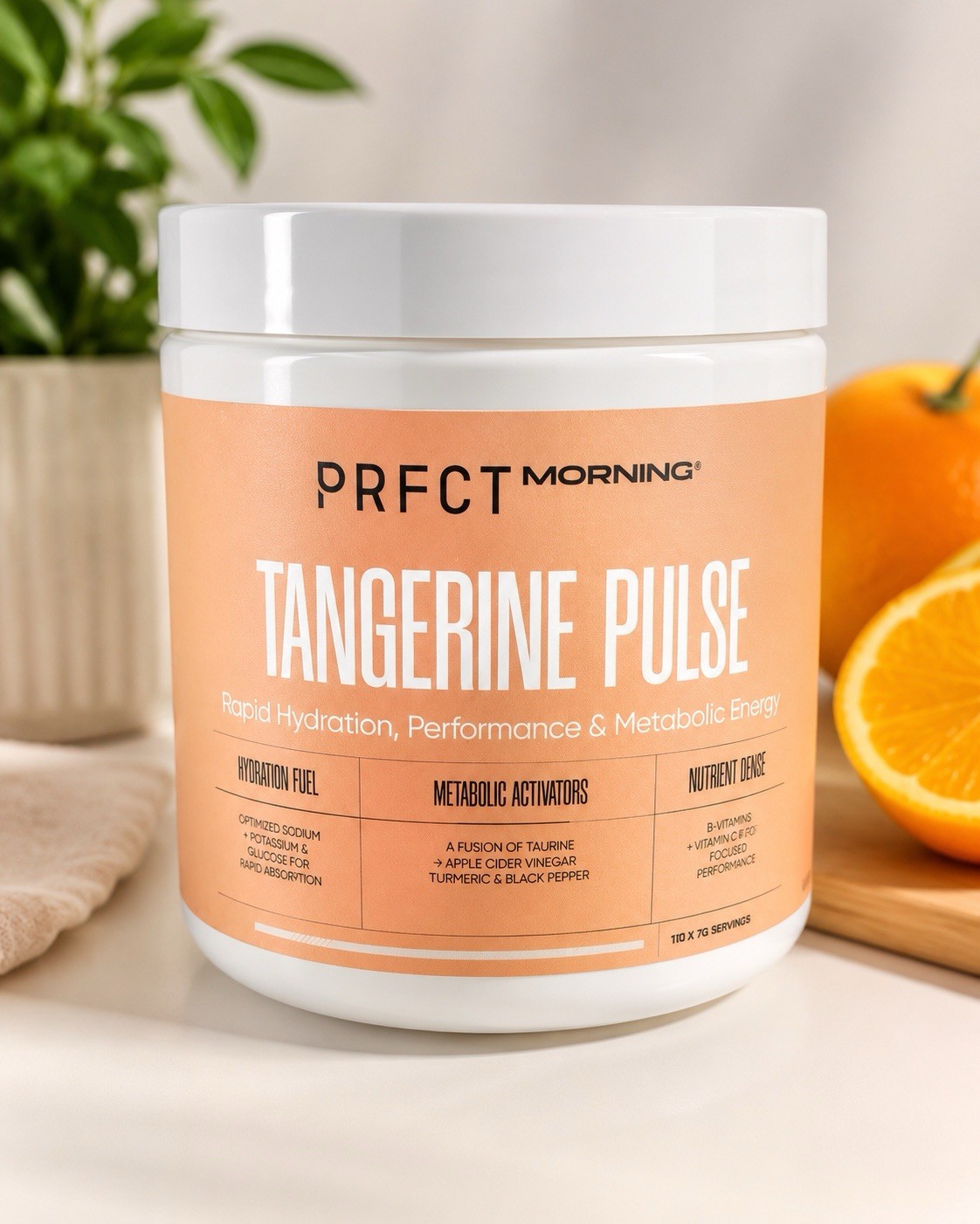 PRFCT Morning Tangerine Hydration Electrolyte Powder 11g x 30 No Artificial