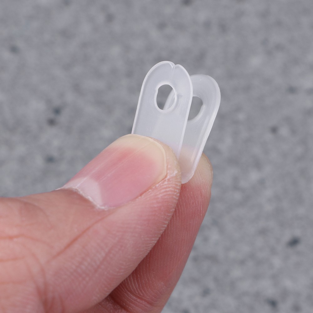 100 Pcs Nylon Plastic R-type Cable Clips Small Wire Clamp Holder