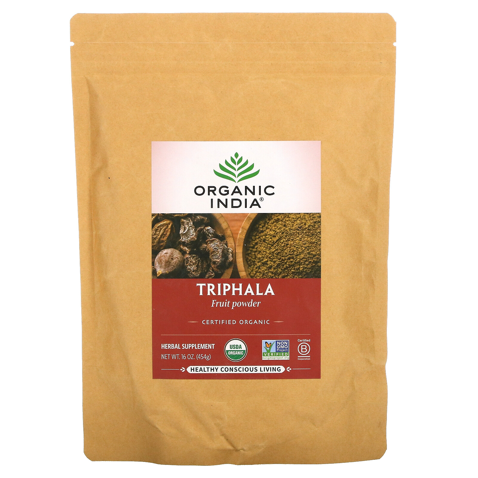 Triphala, Fruit Powder, 16 oz (454 g)
