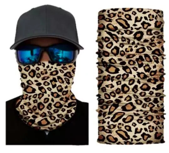 Neck Gaiter Face Mask Fishing Sun Headwear Protection Cheetah Print