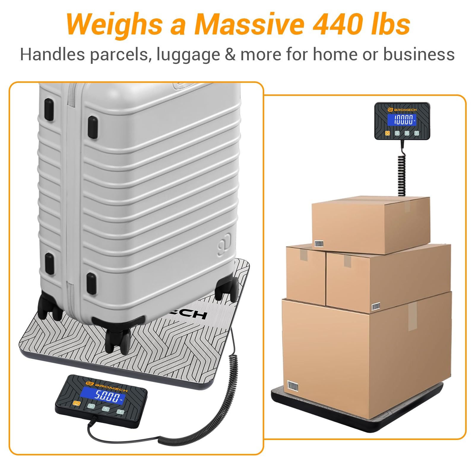 440lb Shipping Scale Heavy Duty Postal Scale with Separate Display