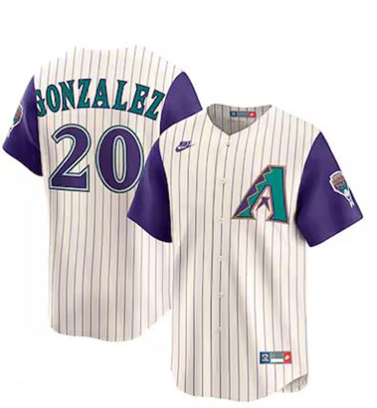 Legend Luis Gonzalez #20 Men's Replica 2000s Diamondbacks Jersey - All Stitched