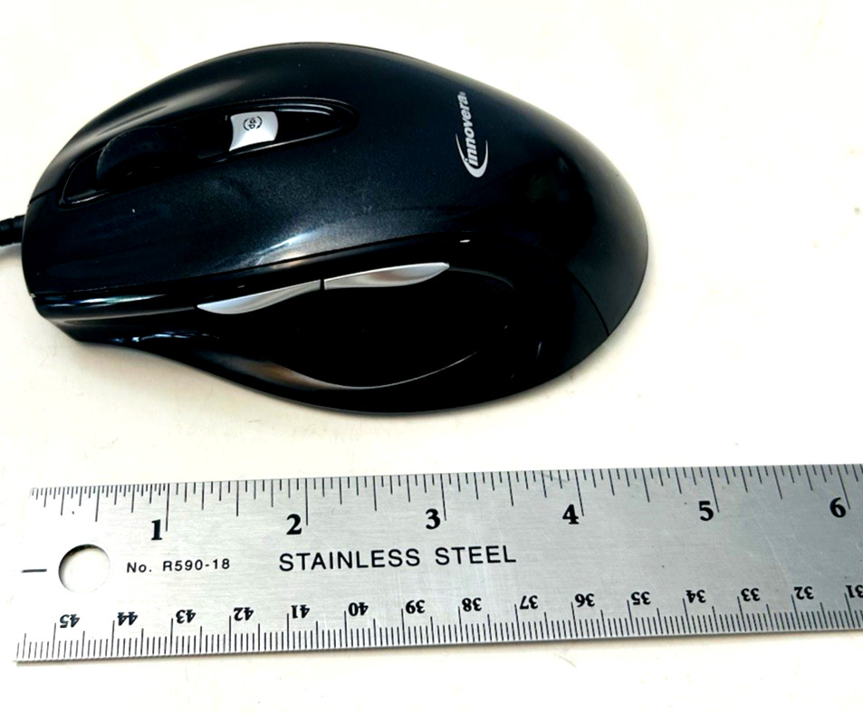 Innovera IVR-61014 Blue Light Mouse USB Wired Black