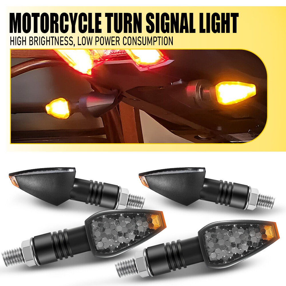 4Pcs Motorcycle Turn LED Signals Blinkers Lights For Honda CBR500R 300R CBR600RR