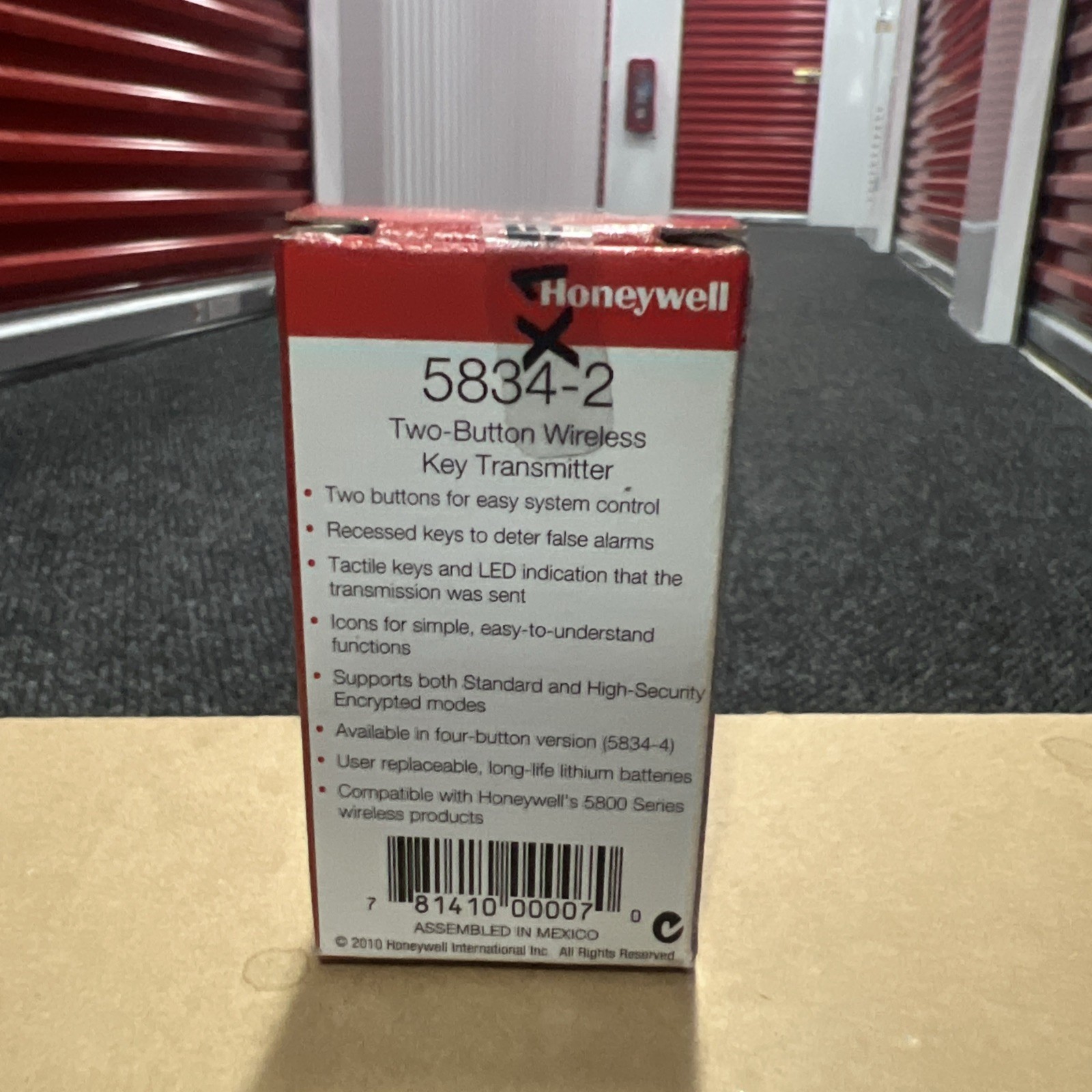 Honeywell 5834-2 Two-Button Wireless Key Transmitter (Brand New)
