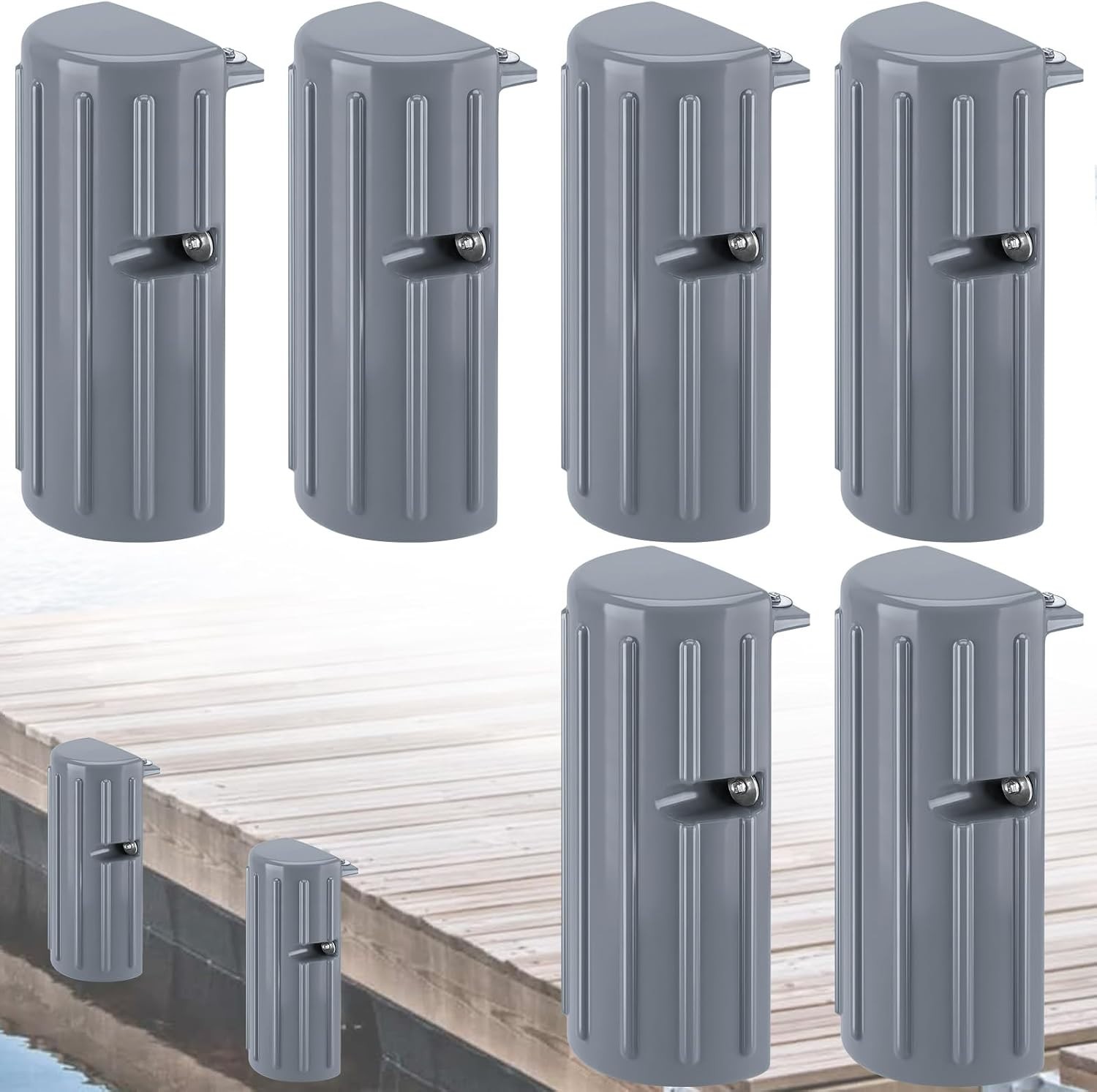 Dock Bumper Fender,Boat Dock Bumpers for Edge or Side | Marine Fender Guard V...