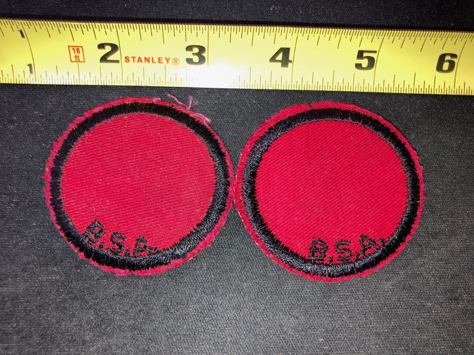 PATCHES Lot of 2 Boys Scouts of America Round Red Circle