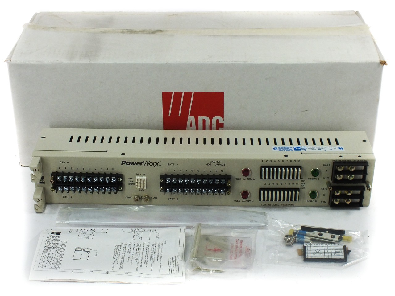 ADC PowerWorx PWX-002FGCSD10PWDP GMT Fuse Panel 23in 2U Telecom Rackmount -48V