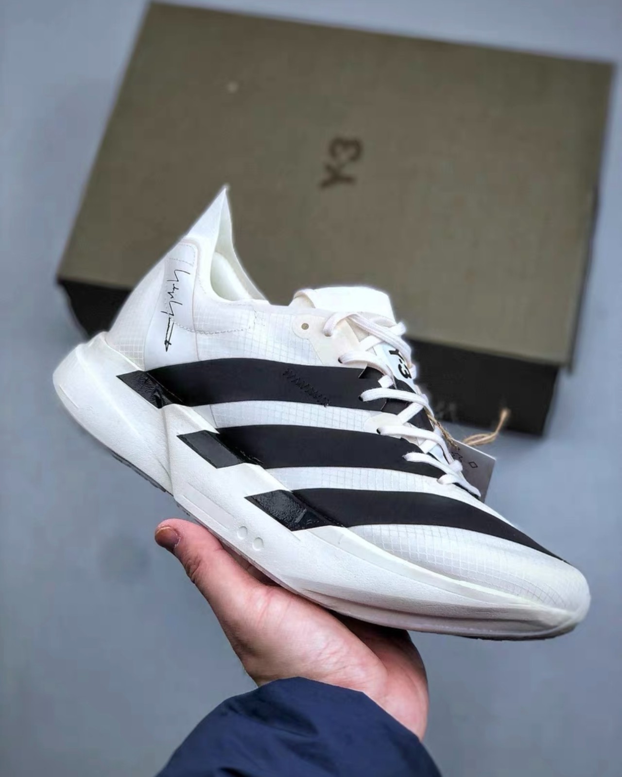 adidas Y-3 ADIOS PRO 4 KI6875 Off White / Off White / Black