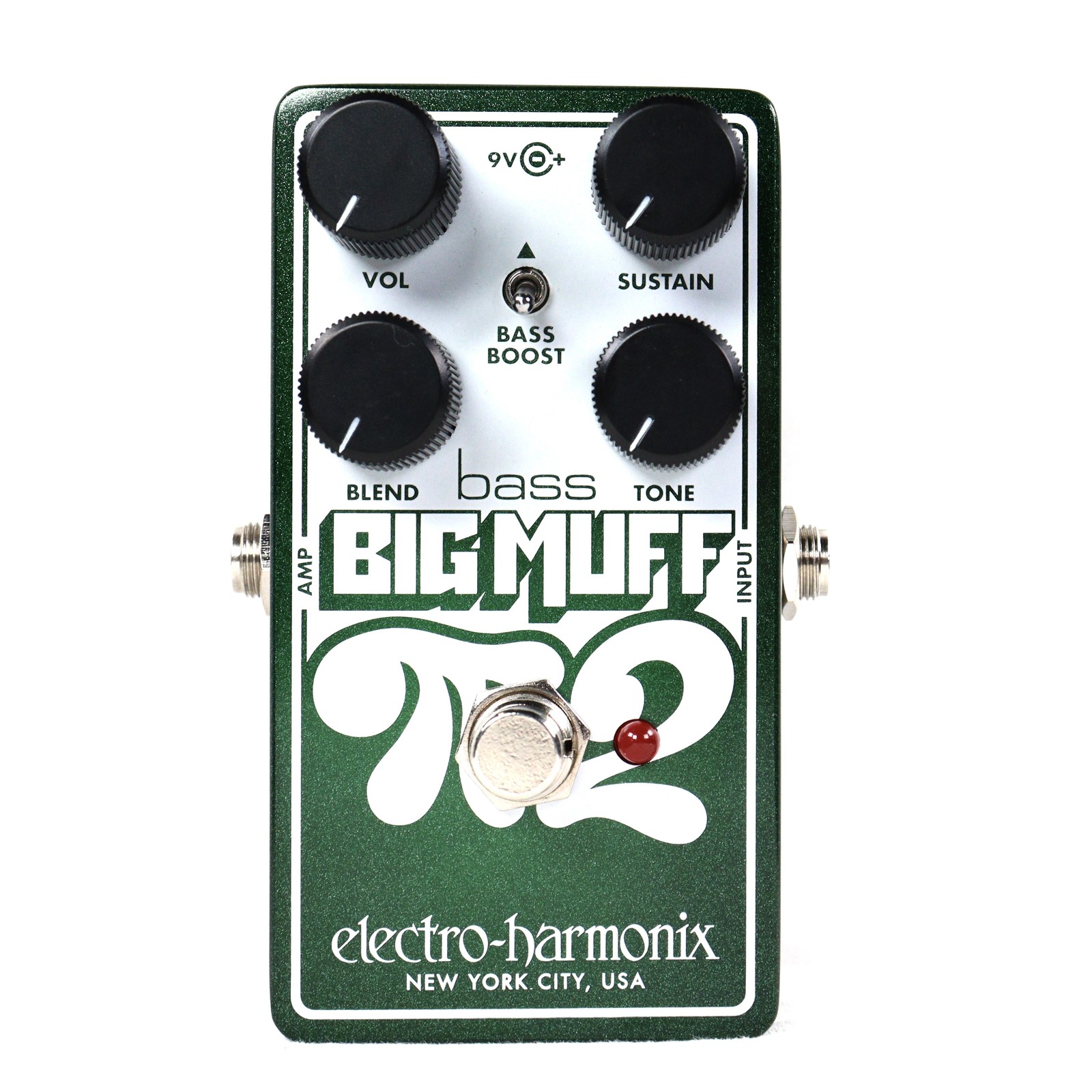 Used Electro-Harmonix EHX Bass Big Muff Pi 2 Dual Op-Amp Bass Fuzz Pedal