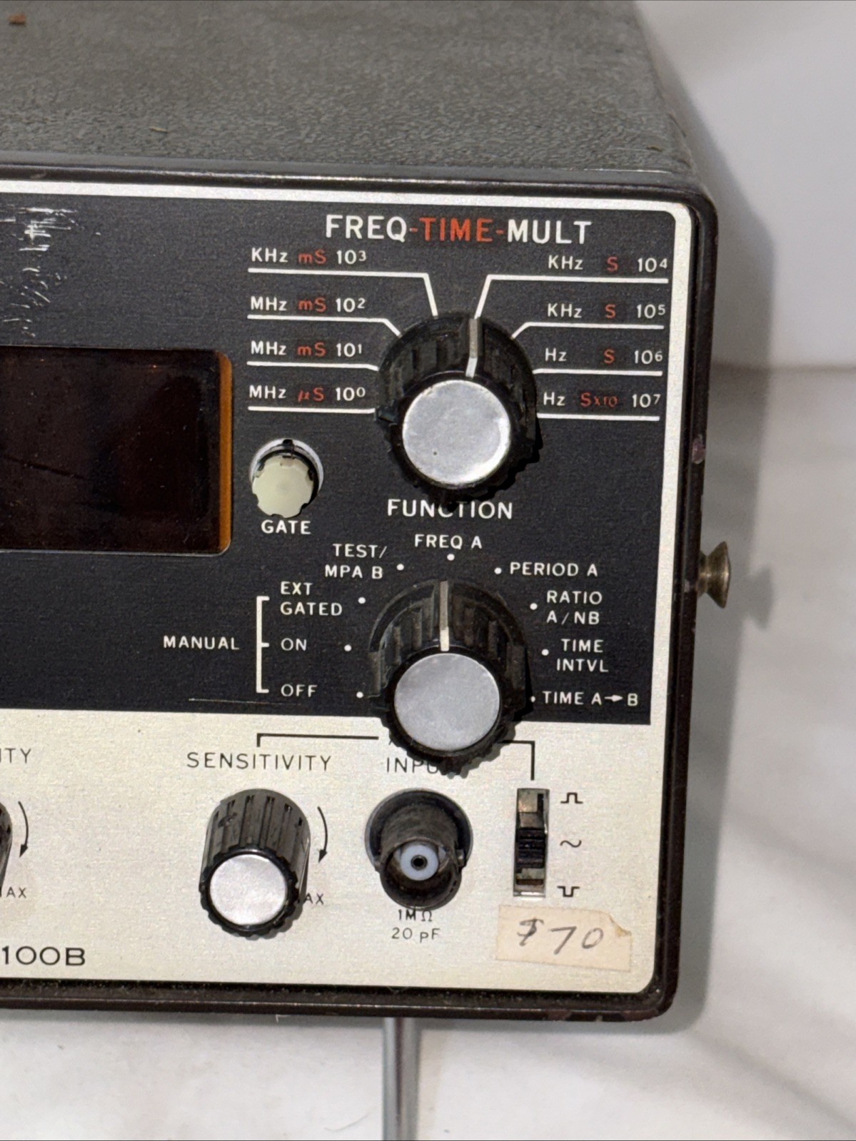 Monsanto Electronics Model 100B Counter-Timer Display Part/repair As Is