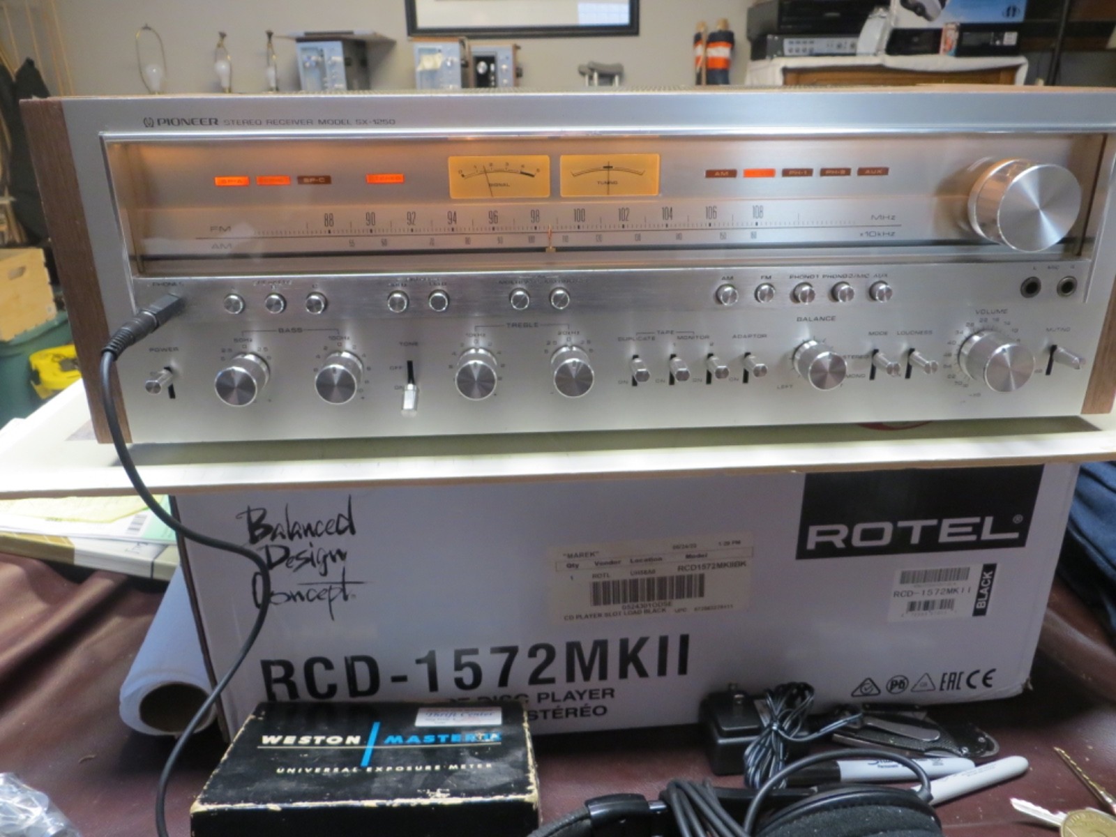 PIONEER SX-1250 STEREO RECEIVER FULLY SERVICED W/ 1 YEAR WARRANTY