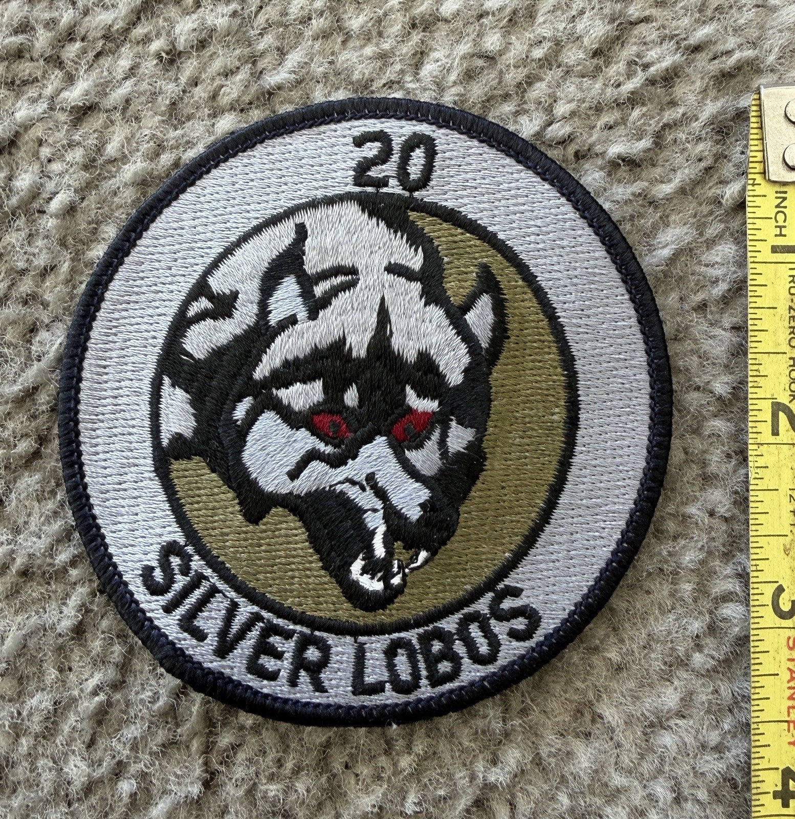 20th Fighter Squadron Silver Lobos Patch