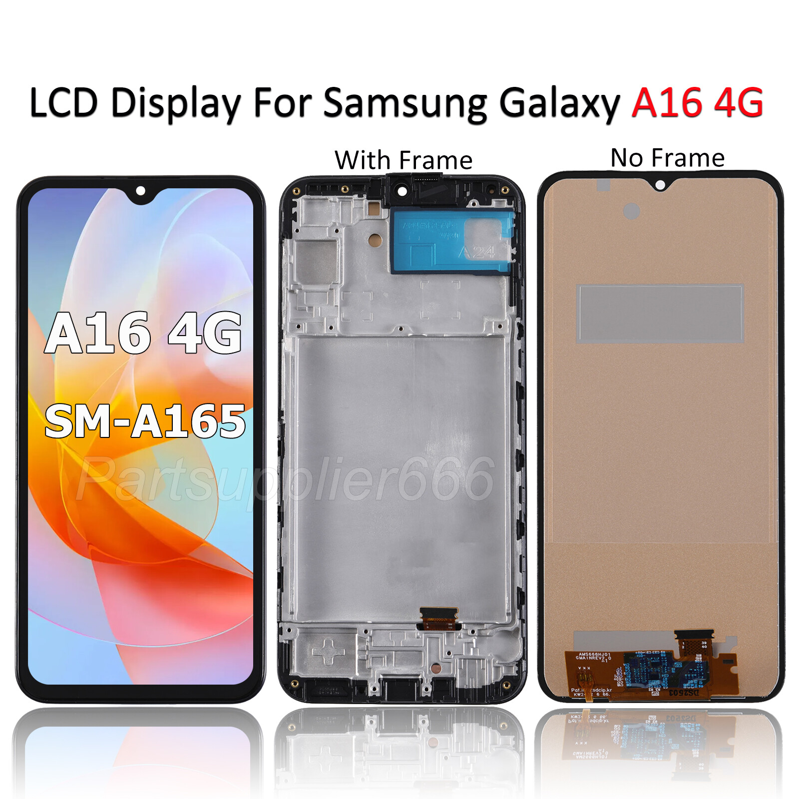 New For Samsung Galaxy A16 4G A165 LCD Display Touch Screen Digitizer±Frame USA