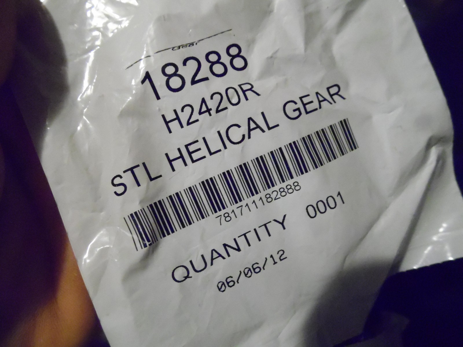 BOSTON STL HELICAL GEAR H2420R  Pitch: 24" Pressure Angle: 14.5° Steel  20 Tee
