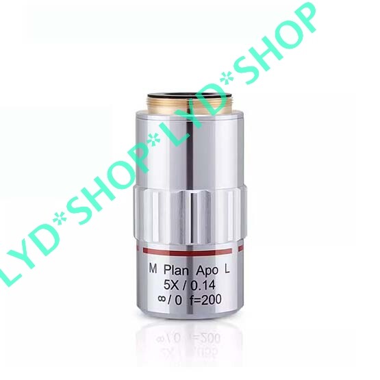 1pc New M Plan Apo L 5X/0.14 ∞/0 f=200 Objective Lens OEM Substitute