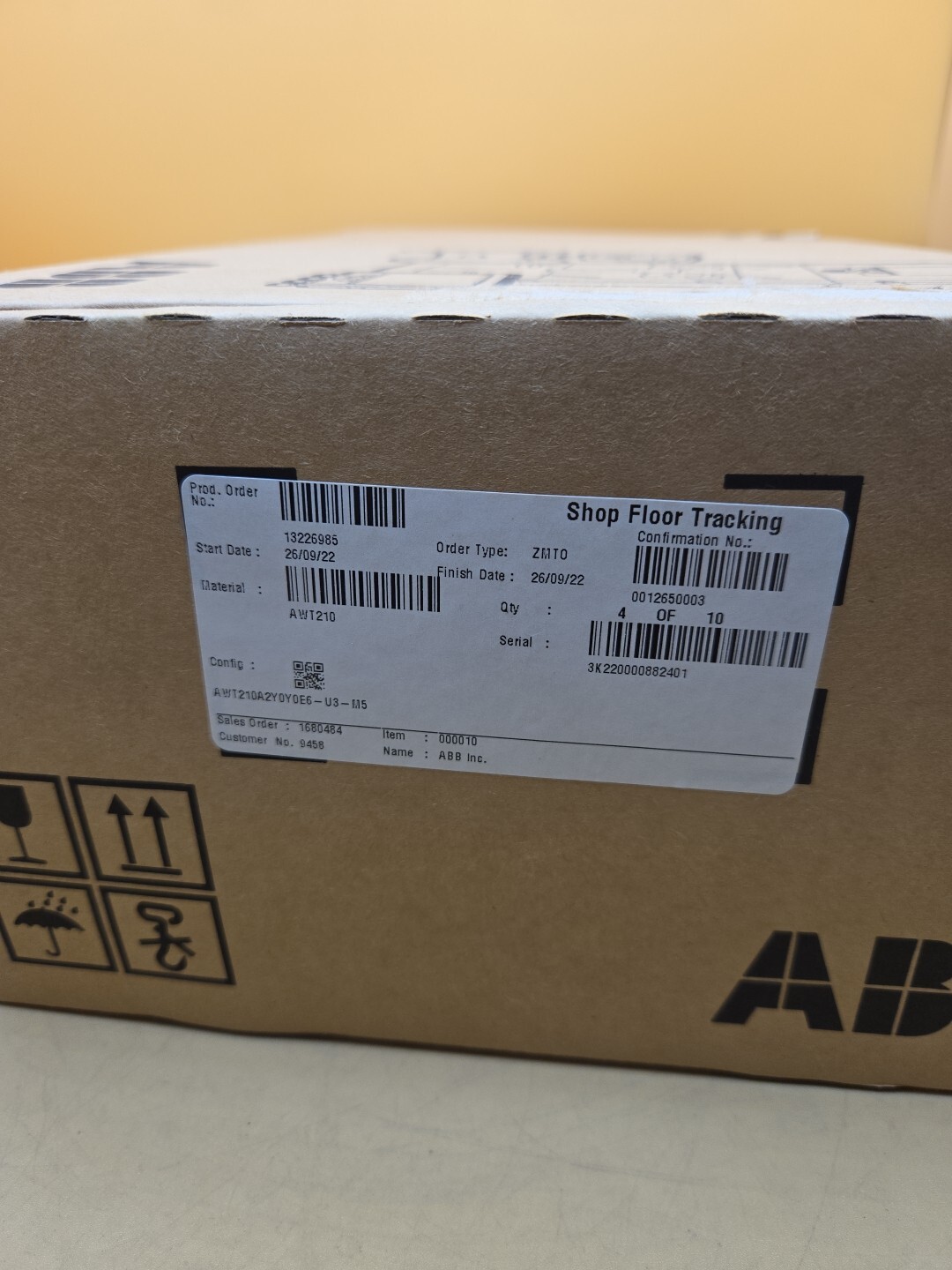 ABB AWT210 ANALYTICAL Transmitter 2 Wire PH ORP pION AWT210A2Y0Y0E6-U3-M5 New
