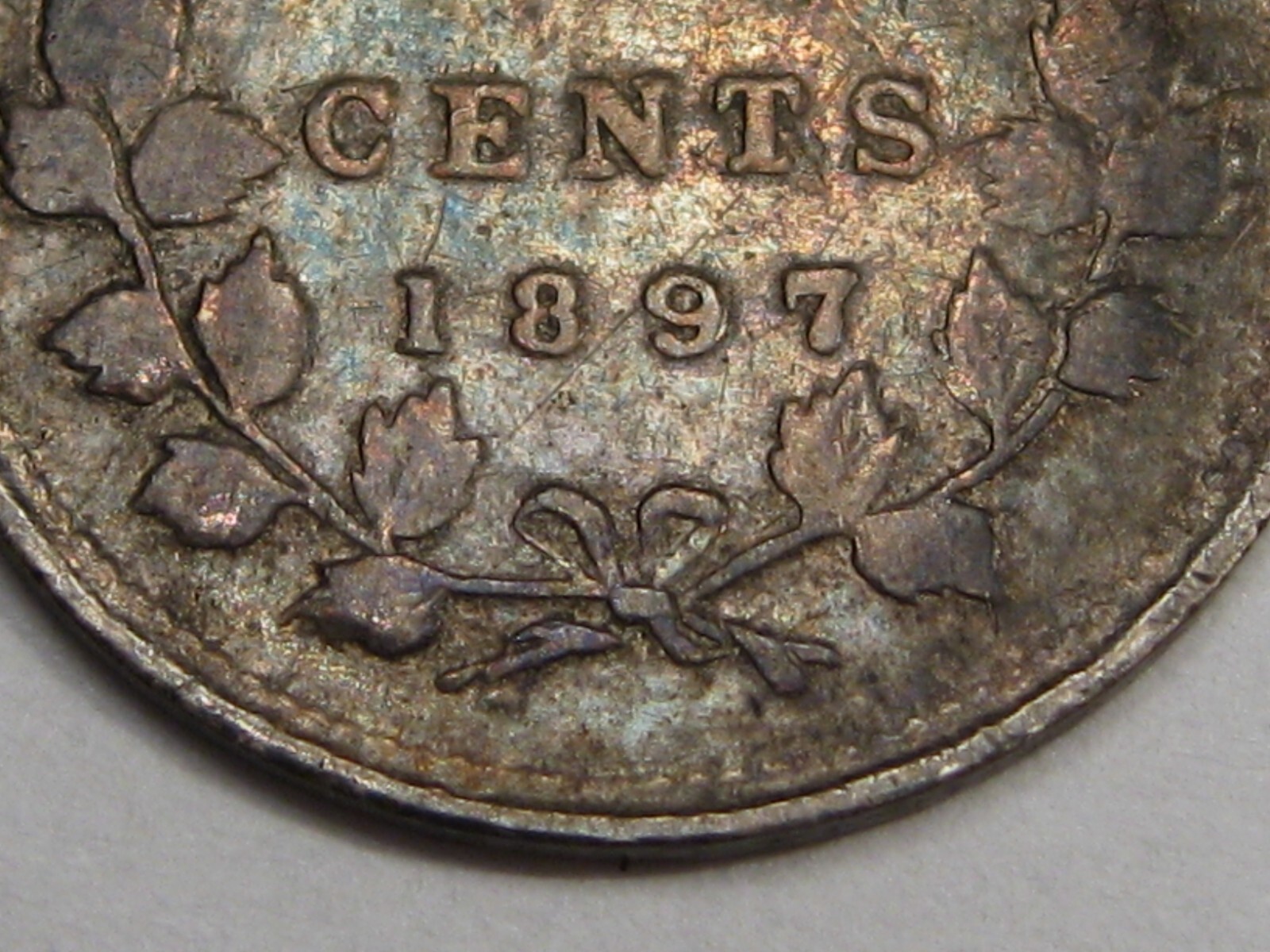 F/VF 1897 Five Cent 5¢ CANADA. #13