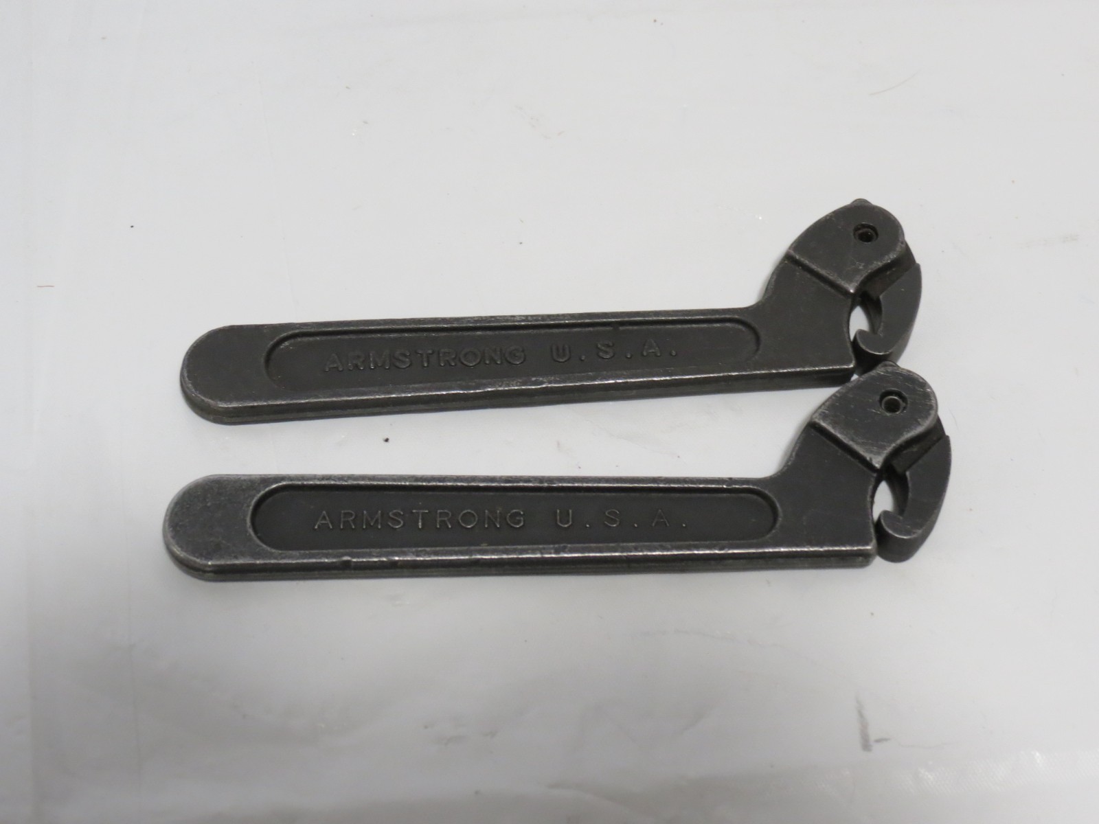 Armstrong USA 34-301 3/4  - 2  Adjustable Hook Spanner Wrench NOS Set of 2