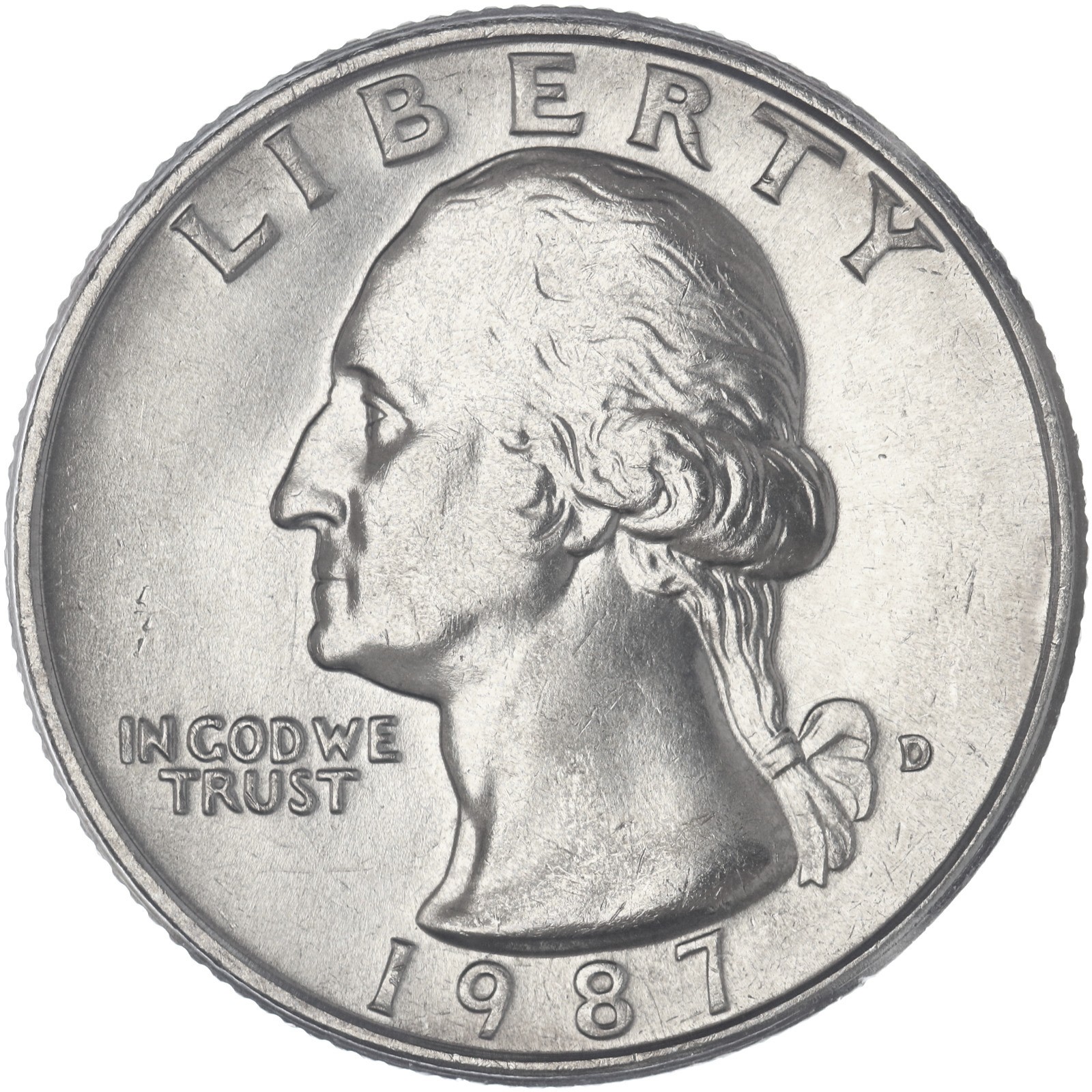1987 D Washington Quarter BU US Coin See Pics M284
