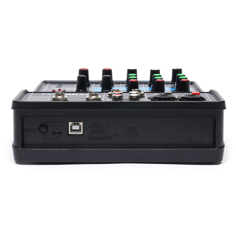 Pro 4 Channel Studio Audio Mixer Bluetooth USB DJ Live Sound Mixing Console