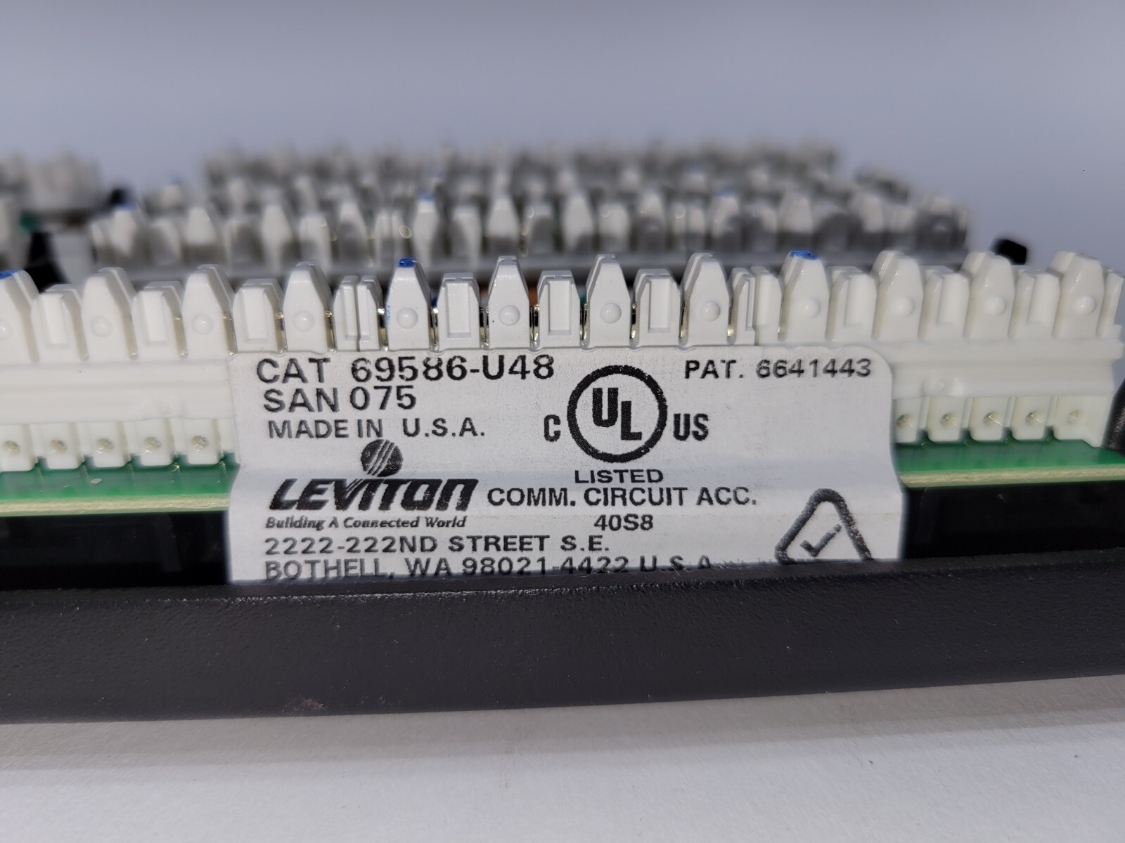 Leviton Cat6 48-Port 69586-U48 Flat Patch Panel Extreme 6+ QUANTITY OF 6