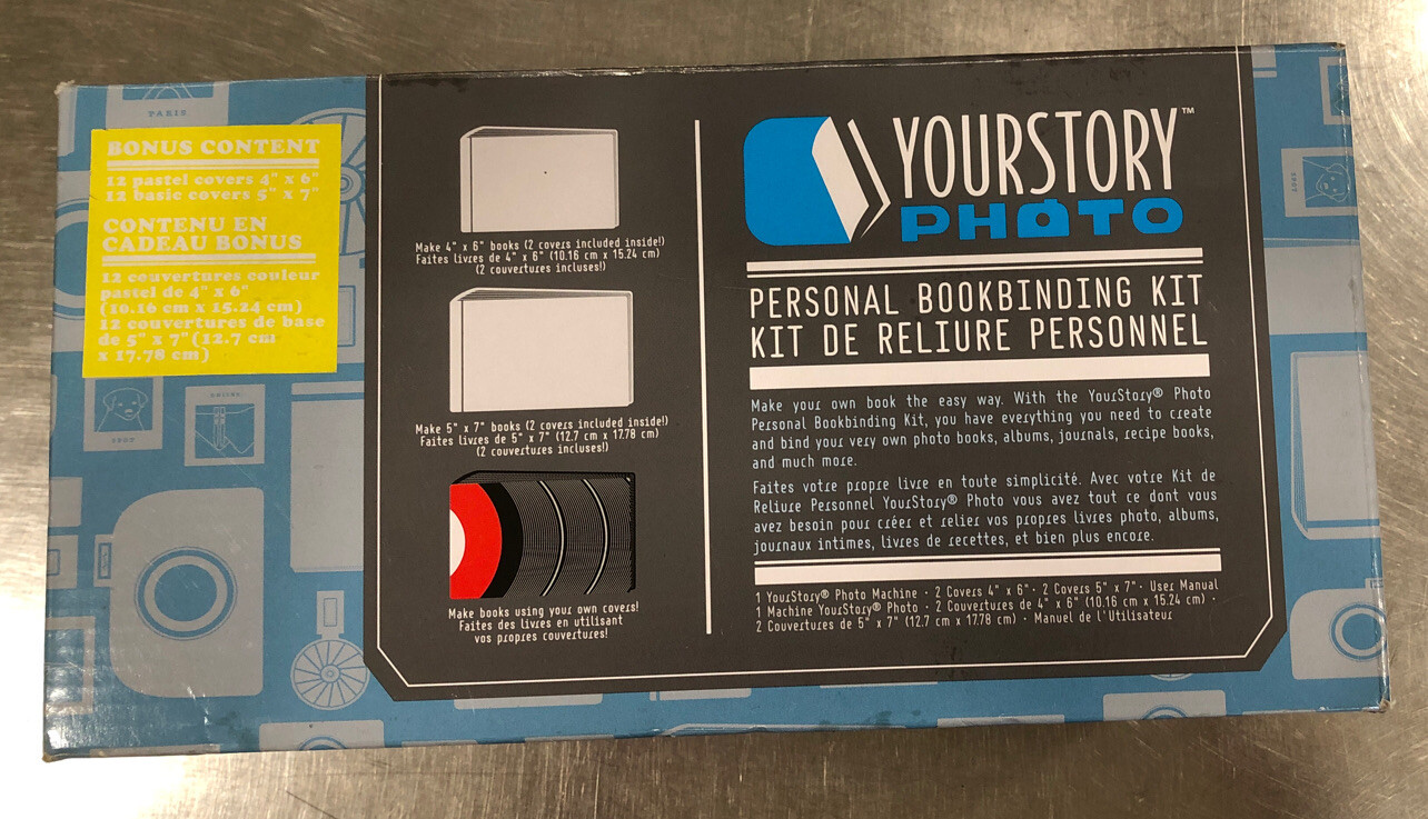 YourStory Photo Machine Personal Bookbinding Kit 4X6 5X7 Books Crafting Crafts