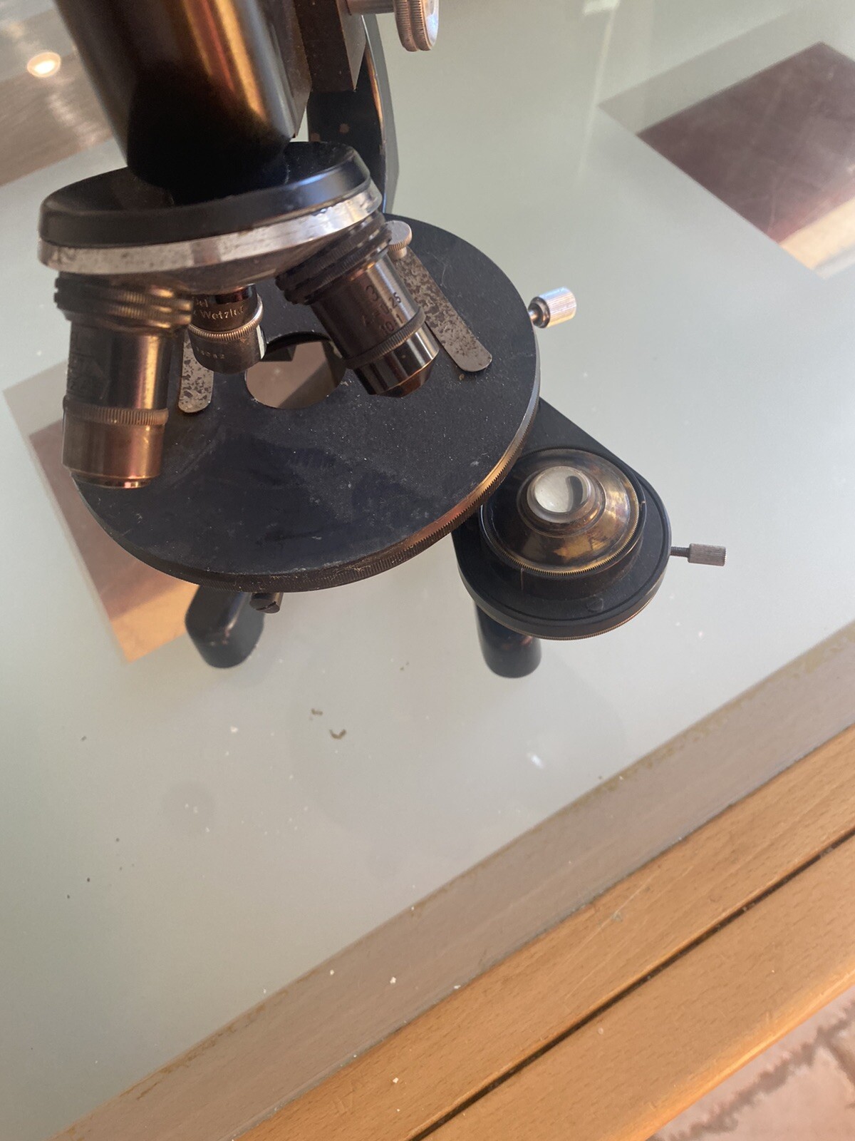 Ernst Leitz Wetzlar WW II Military Microscope W/ Original Case.