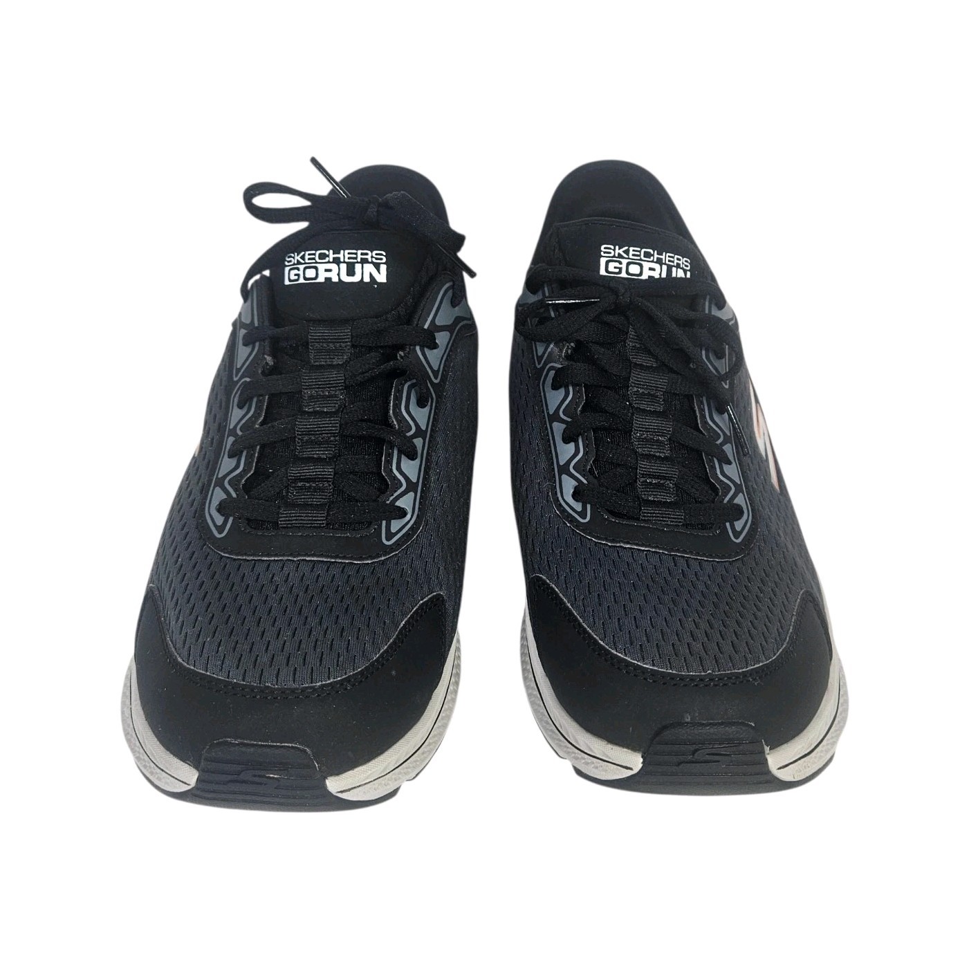 Skechers GO RUN Slip-Ins Men's Running Shoes Black Gray Comfort Size US 11