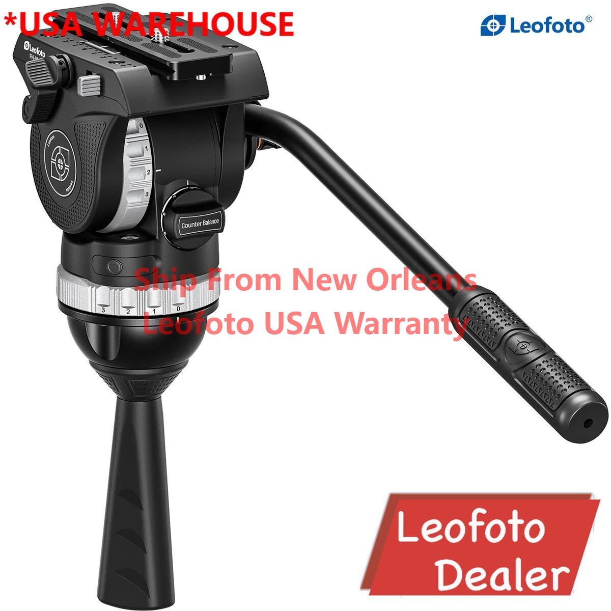 Leofoto FH-10 Professional Fluid Video Head (75mm Bowl)  2024 New Release