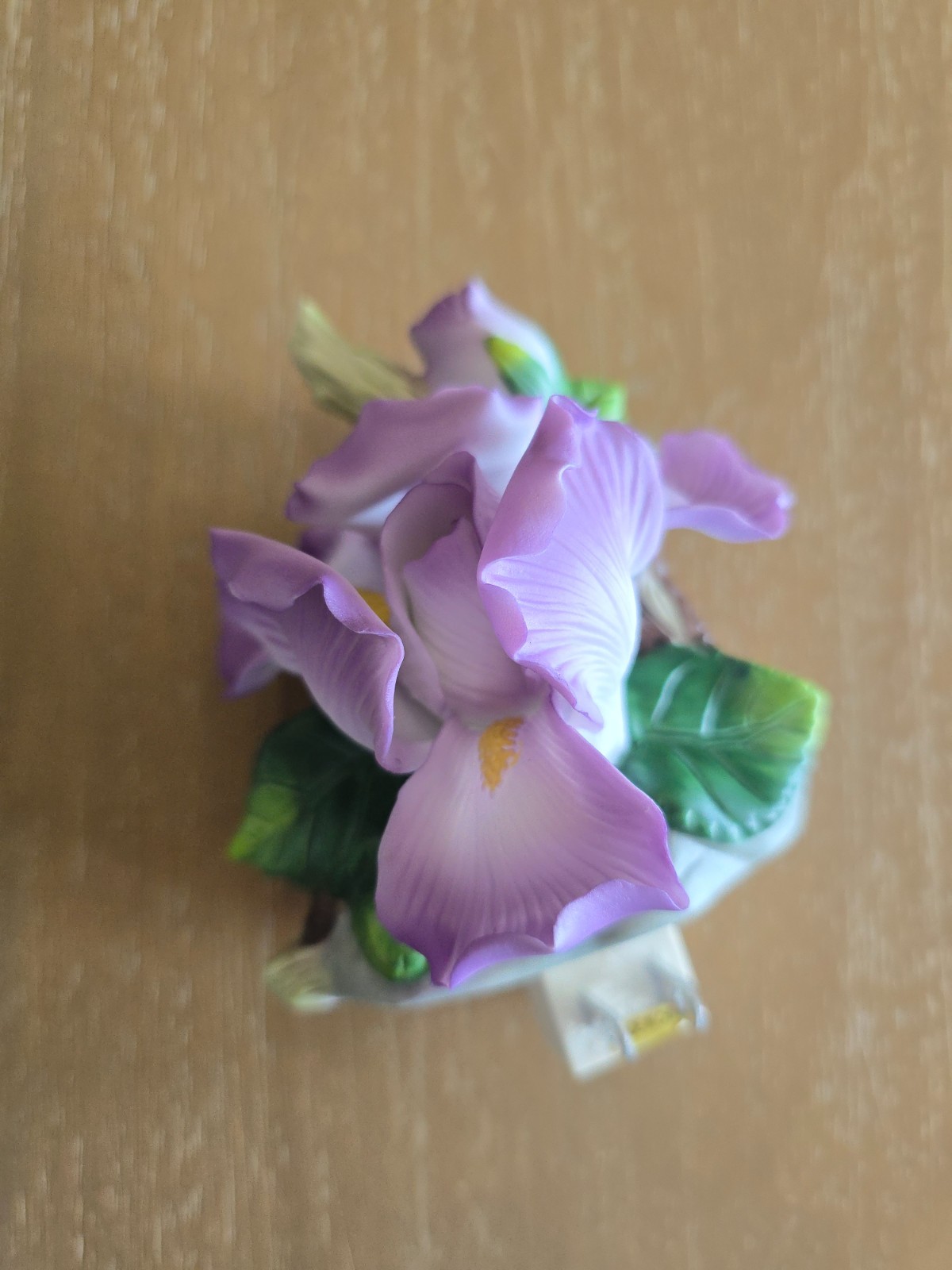Vintage Porcelain Iris Flower Night Light, Tested Working, Original Box Gorgeous