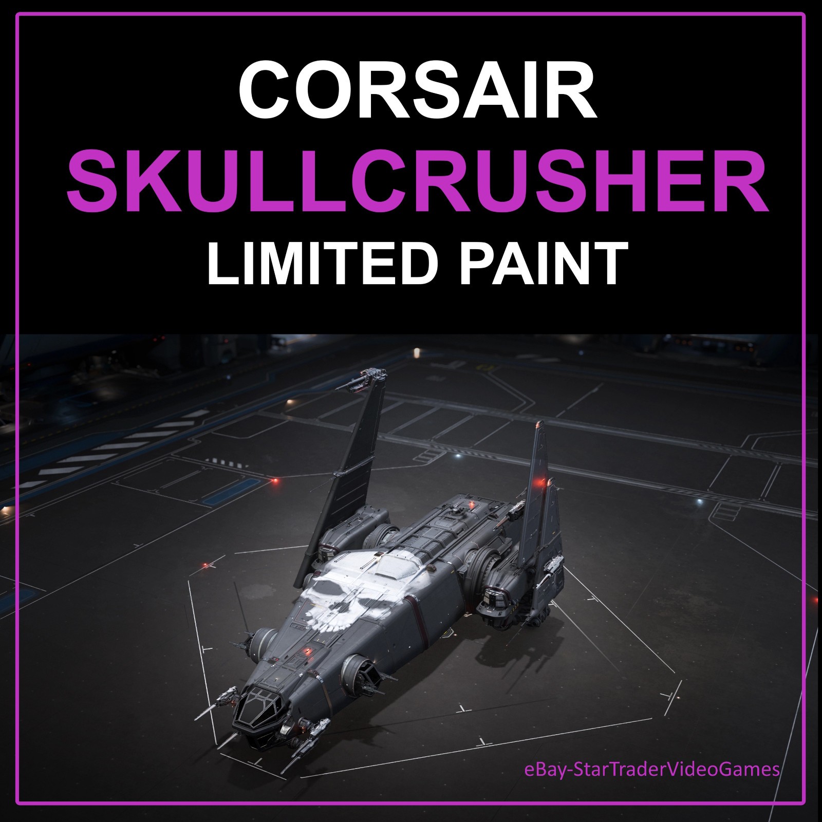 STAR CITIZEN PAINTS - CORSAIR SKULLCRUSHER LIMITED PAINT / SKIN