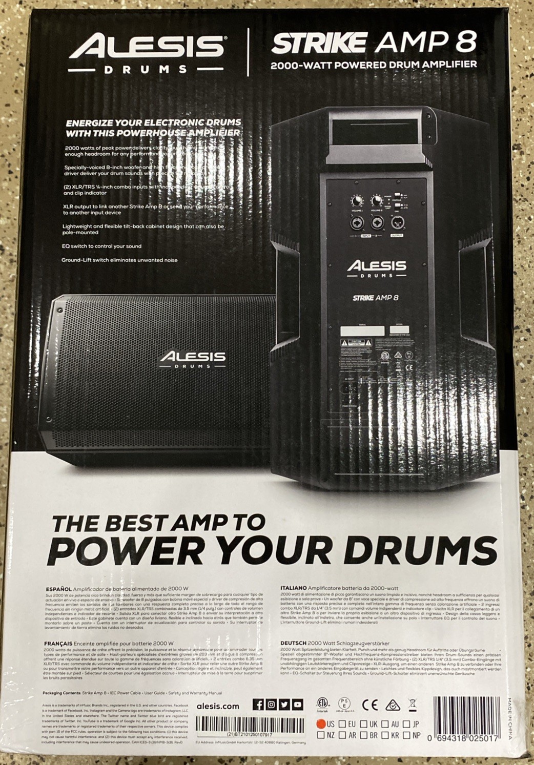 Alesis - Strike Amp 8 - 2000 Watts - Drum Amplifier