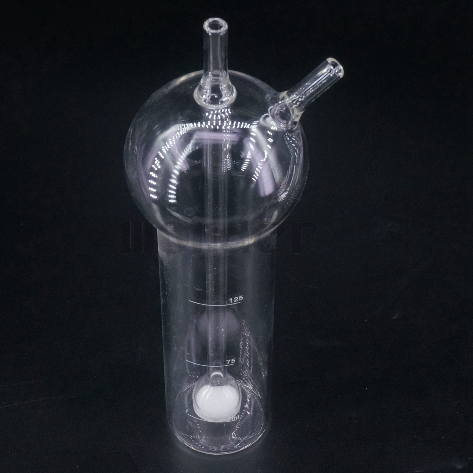 125ml Clear Sulfur Dioxide Absorber Tube Bottle Apparatus Chemi Lab Glassware