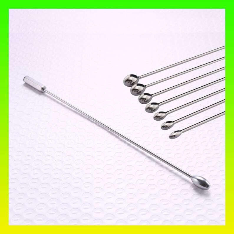 Steel Plug Sound of 7 Sizes Male Plug Male Tube Stretching Dilator Plug