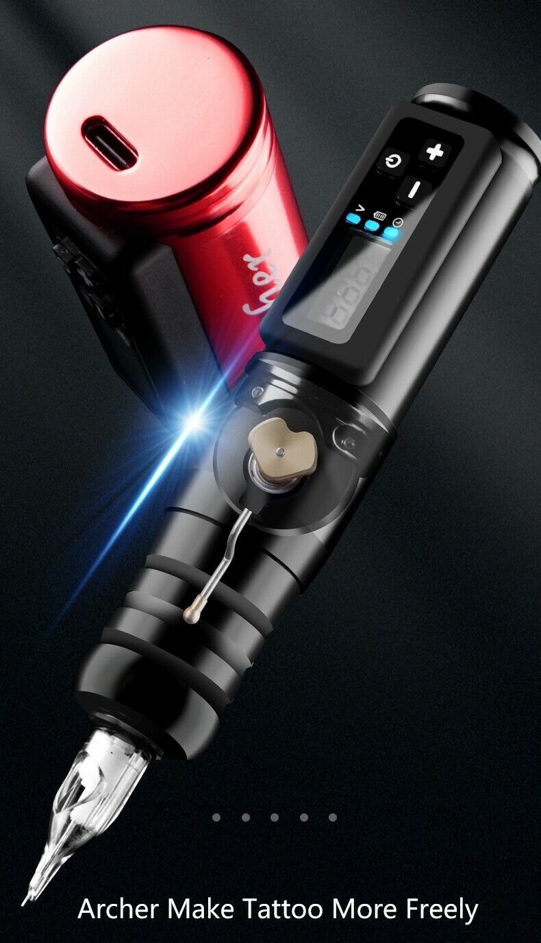 Archer Wireless Tattoo Rotary Pen Machine Precise Control Battery Coreless Motor