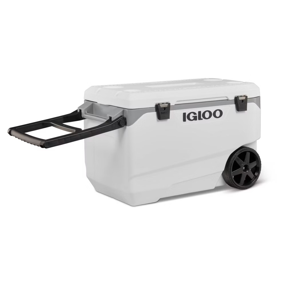 Igloo Latitude 90 Quart Rolling Cooler White - 137 Can Capacity Wheel