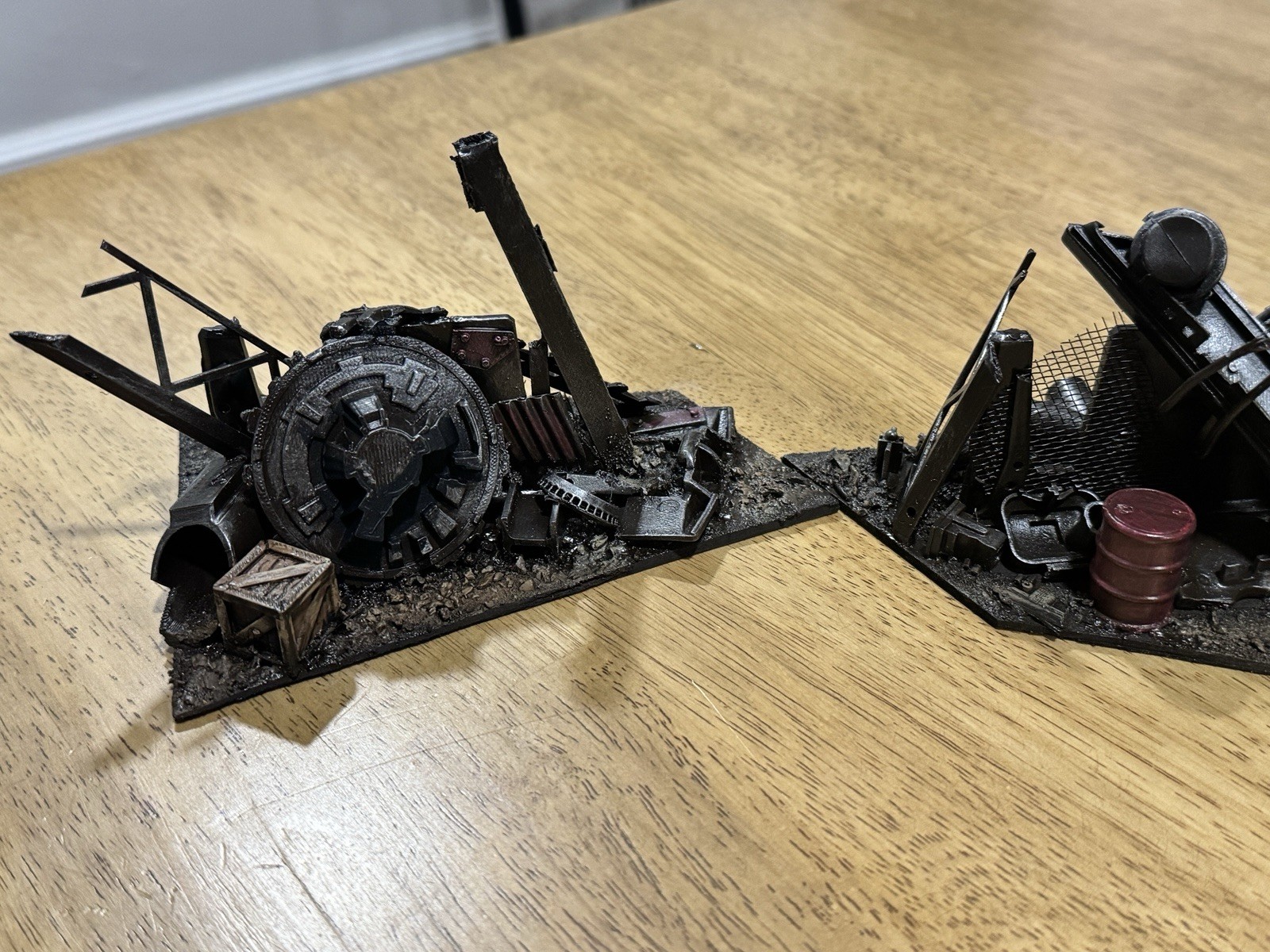 Warhammer 40k Post Apocalyptic Scatter terrain Table Top Custom