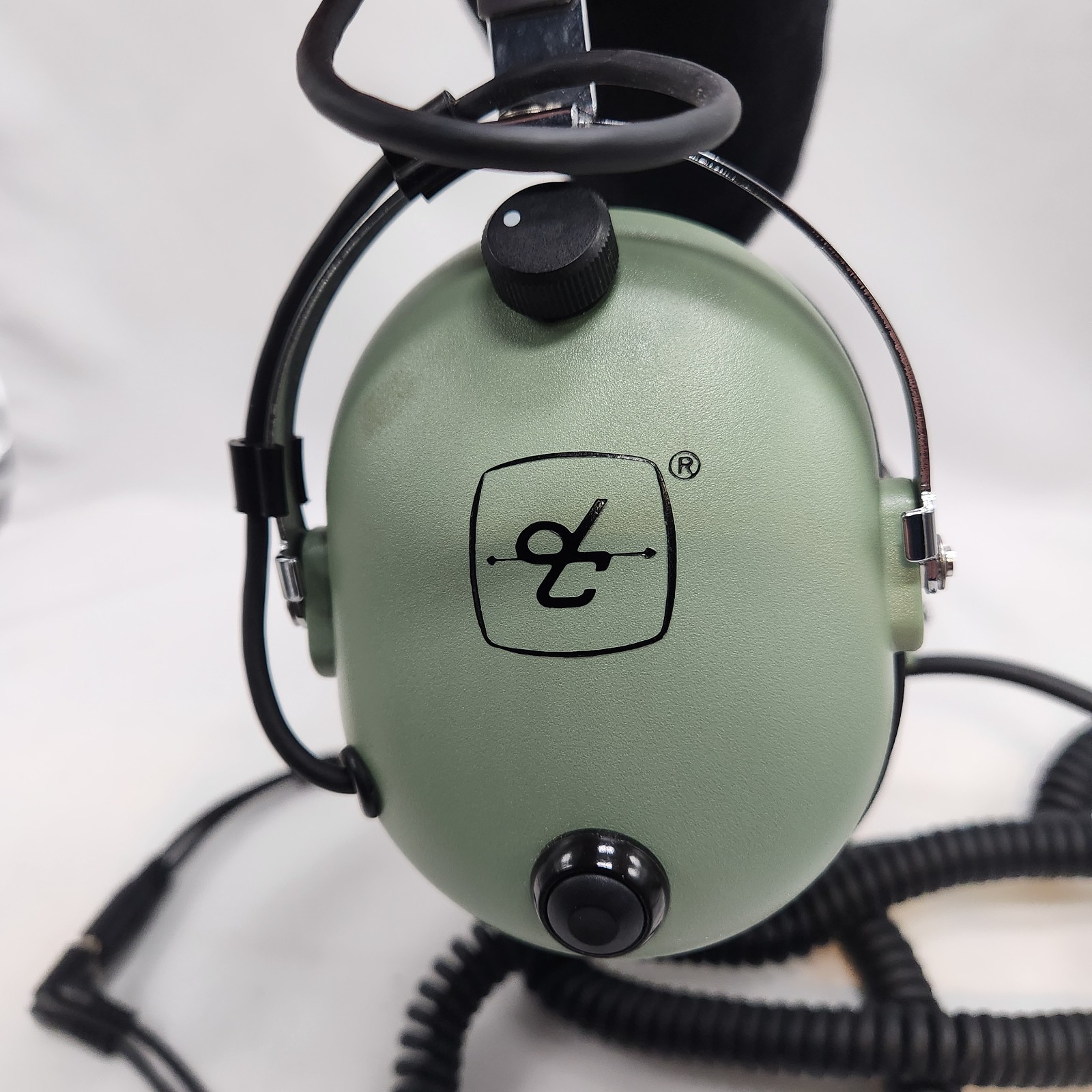 David Clark Pilot Aviation Headset Helicopter Dual Volume Control Flight Takeoff