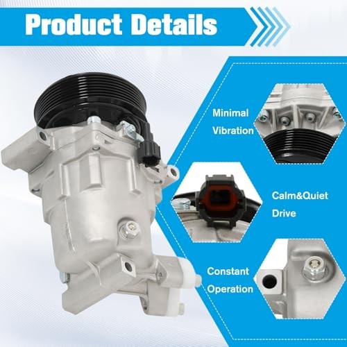 A/C Compressor Replacement for Versa 2007-2012 Replacement for Tiida 2007-2015