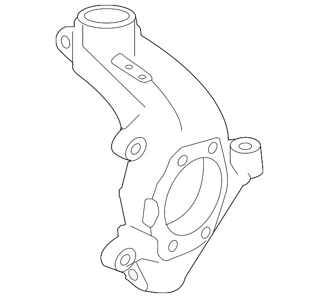Genuine Nissan Knuckle Spindle-Left-hand 40015-6RA0B