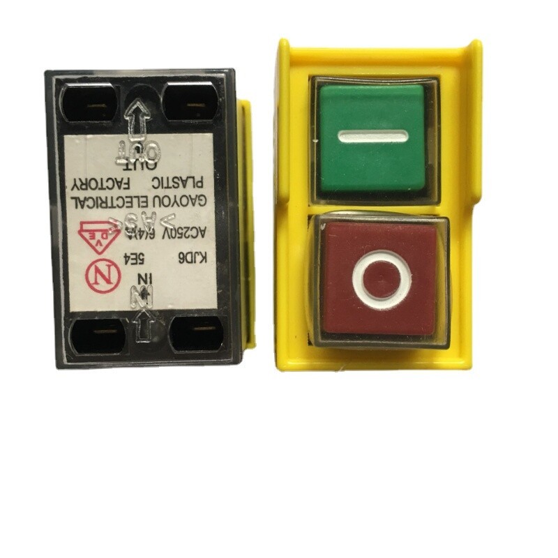 1pc Electric tool switch magnetic switch KJD6 5E4 AC250V 6(4)A