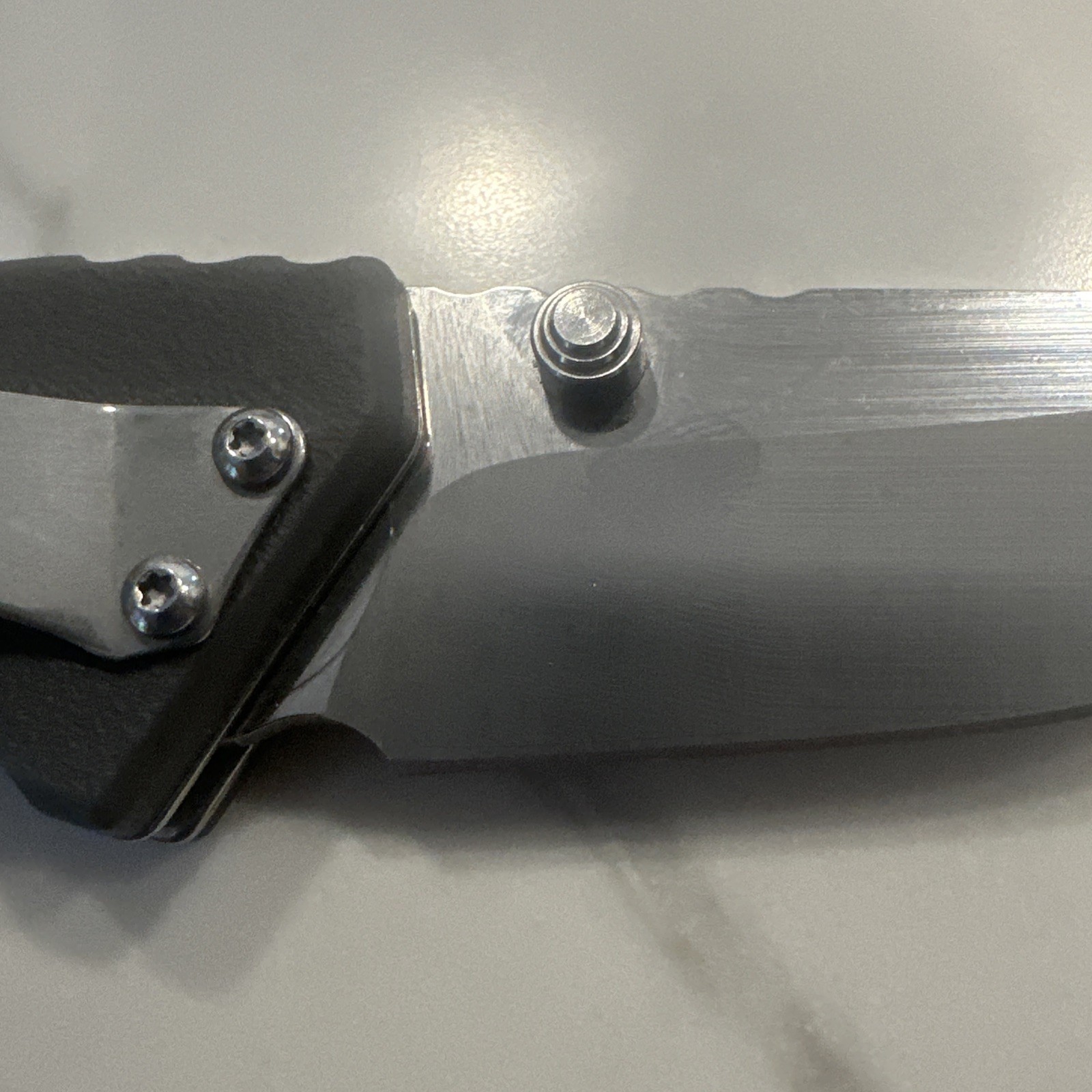 Sanrenmu Drop Point Folding Pocket Knife Blue Nylon CK-SRSK-7084 - New