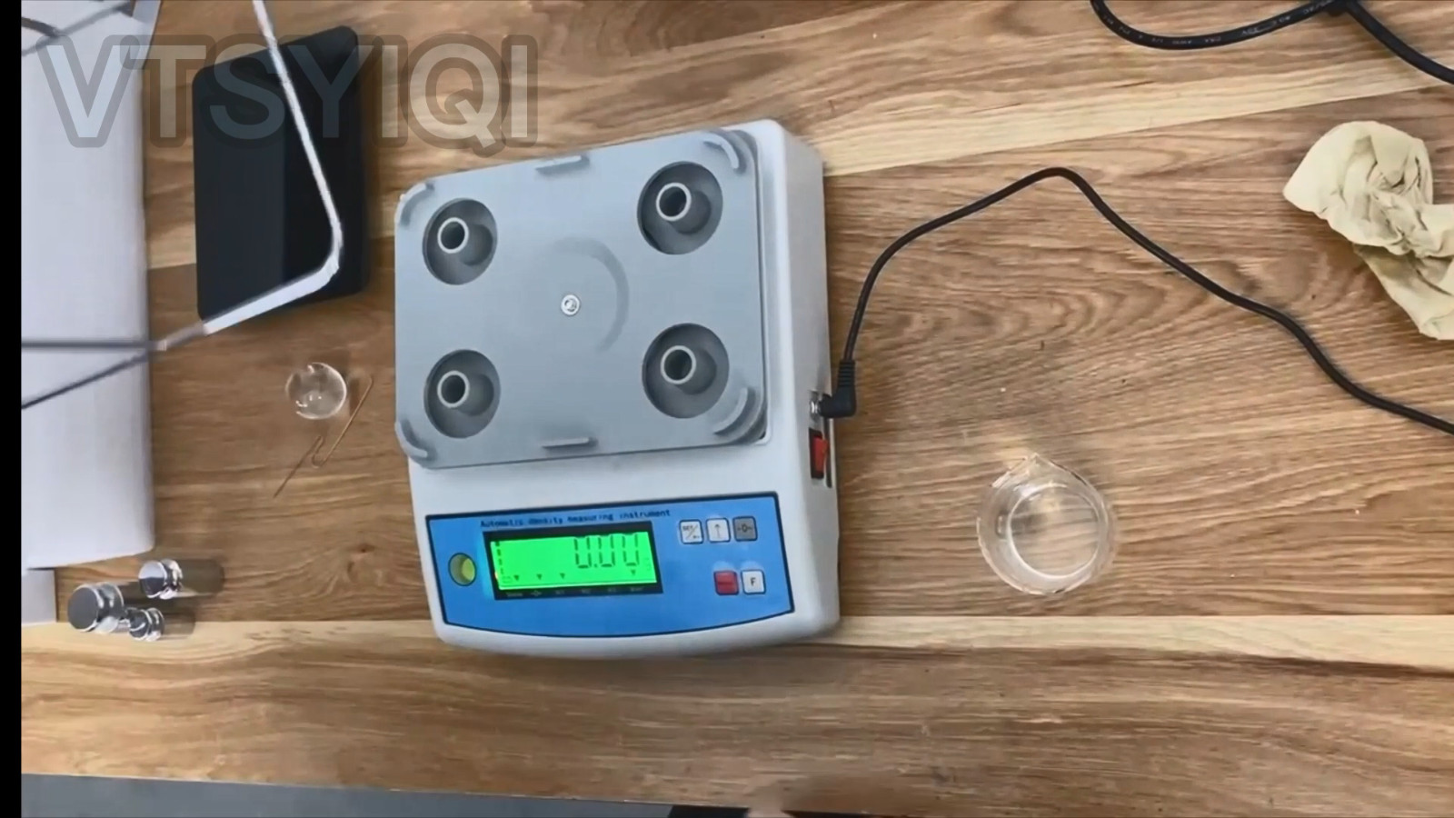 Solid Density Meter Densitometer Densimeter with 0.005-300g Accuracy 0.0001g/cm3