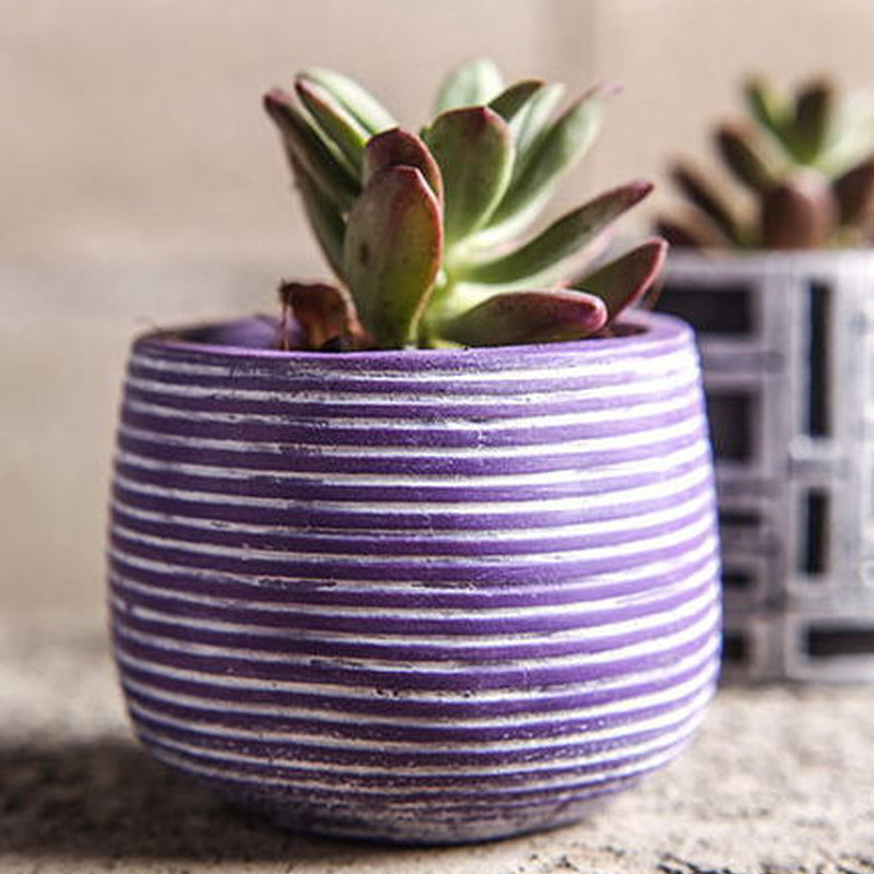 DIY Silicone Mold 3D Vase Cement Succulent Flower Pot Making Mould